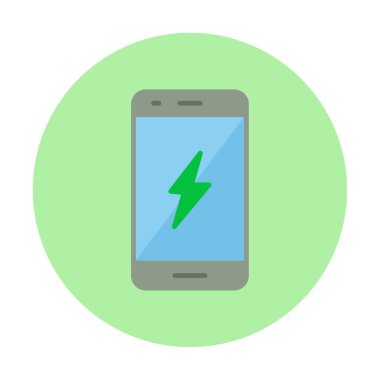 Mobil simge vektör illüstrasyonunu şarj et