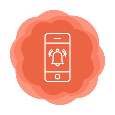 bildirim simgesi vektör illüstrasyonu. 