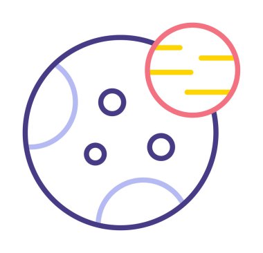 Gezegenler simgesi, vektör illüstrasyonu