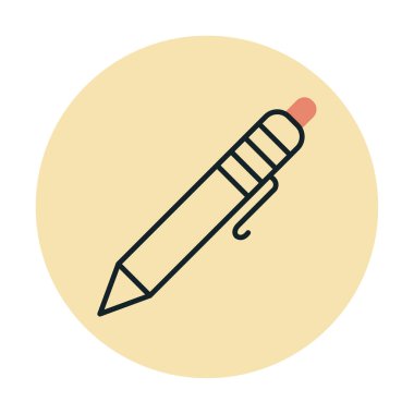 Tükenmez kalem simge vektör çizim 