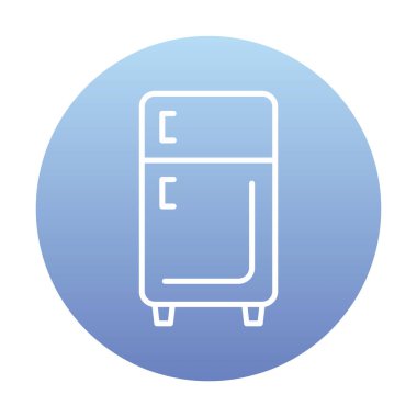 buzdolabı vektör simgesi çizelgesi çizimi