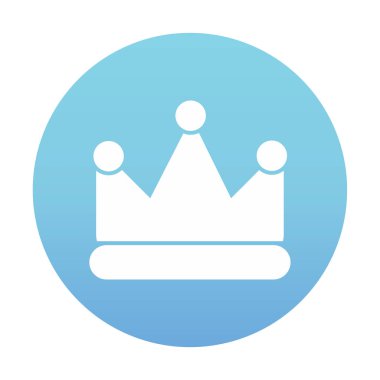 Taç vektör simgesi. Basit resimleme