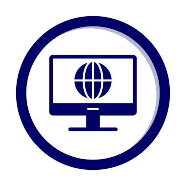 İnternet simgesi vektör illüstrasyonu