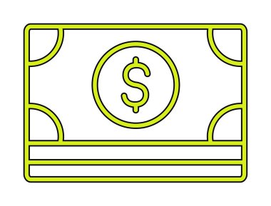 Basit ödeme finans simgesi, vektör illüstrasyonu