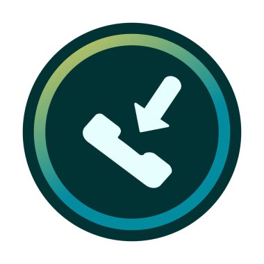 telefon arama simgesi, vektör illüstrasyonu basit tasarım