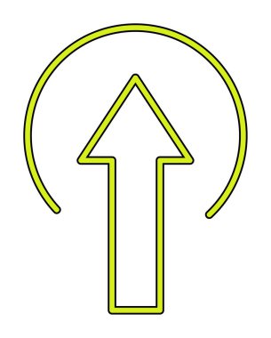 Simge işareti vektör çizim upload