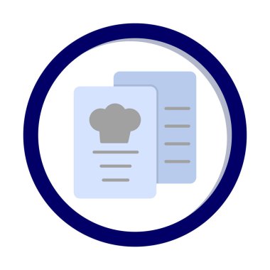 Menü web simgesi, vektör çizim