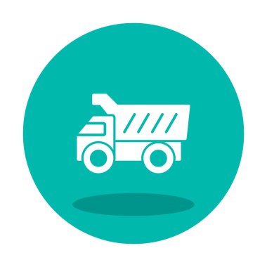 Vektör Tasarımı Çöp Kamyonu Simgesi Biçimi