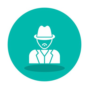 Dedektif ikon vektör illüstrasyonu