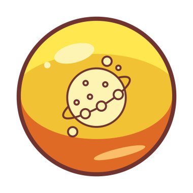 Gezegenler simgesi, vektör illüstrasyonu