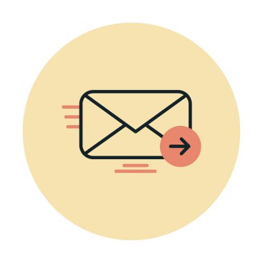 zarf, posta simgesi vektör illüstrasyonu