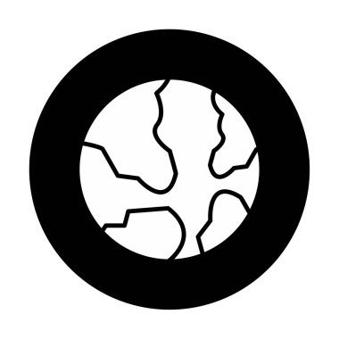 Dünya web simgesi vektör illüstrasyonu