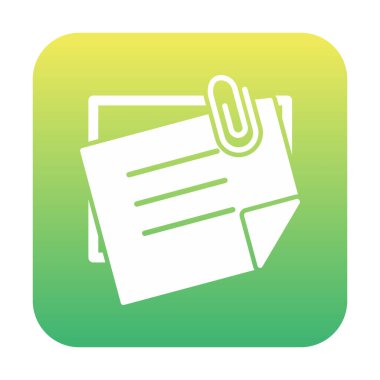 Yapışkan Notlar simge vektör çizimi