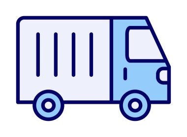 Van düz vektör simgesi