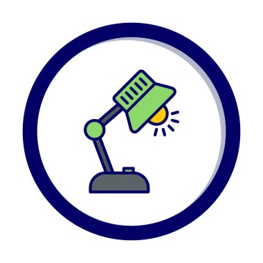 tablo lambası vektör illüstrasyonu