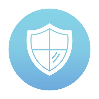 kalkan simgesi, vektör illüstrasyonu