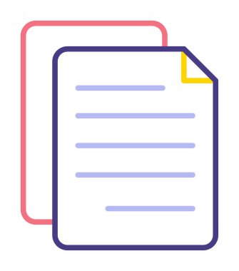 belge düz simgesi, vektör illüstrasyonu 