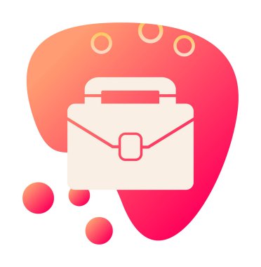 evrak çantası web basit simge illüstrasyonu