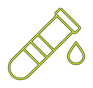 test tübü ikon vektör çizimi