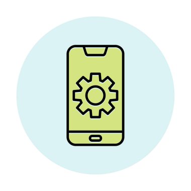 Mobil Ayar Simge vektör çizimi