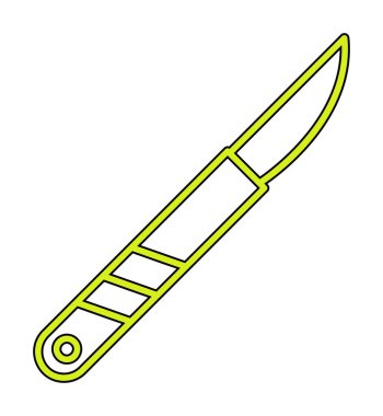 Cerrahi bıçak. Web simgesi basit illüstrasyon 