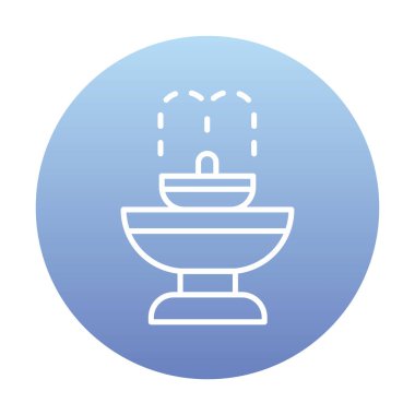 fıskiye ikonu vektör illüstrasyonu