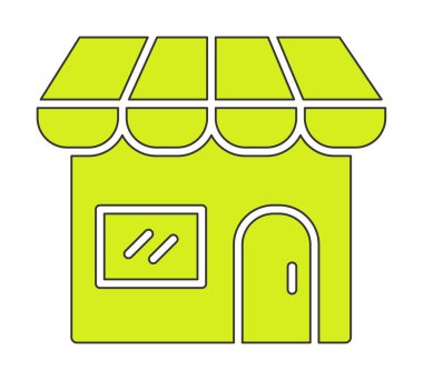 Dükkanı web simge vektör çizim