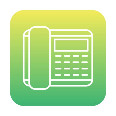 Basit Telefon Simgesi, vektör illüstrasyonu