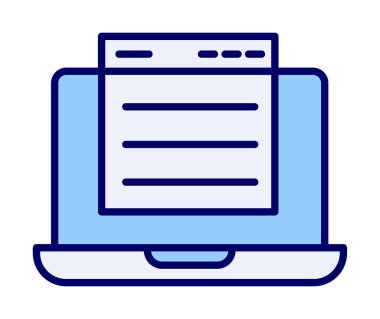 Basit web sitesi arayüzü simgesi, vektör illüstrasyonu