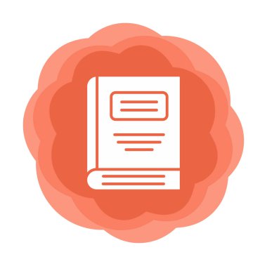 kitap simgesi, vektör illüstrasyonu basit tasarım