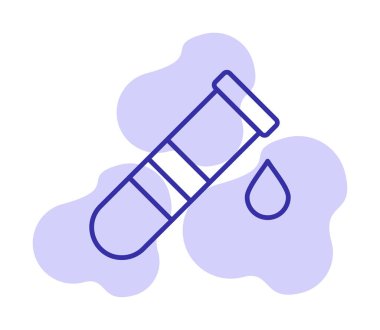 test tübü ikon vektör çizimi
