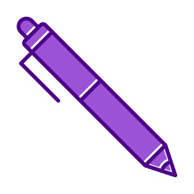 Kalem düz simgesi. Vektör çizim