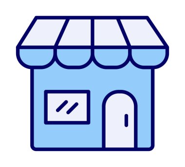 Dükkanı web simge vektör çizim