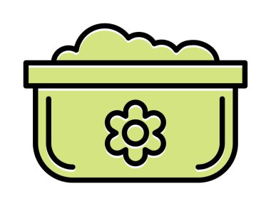 Bulaşık Otu Ağı simgesi, vektör illüstrasyonu 