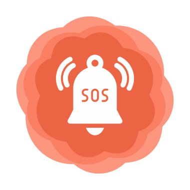 Yani acil durum simgesi vektör illüstrasyonu