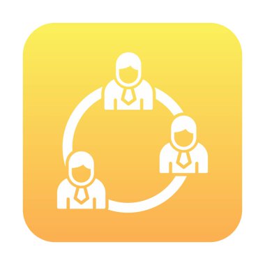 Takım iş web simgesi, vektör çizim