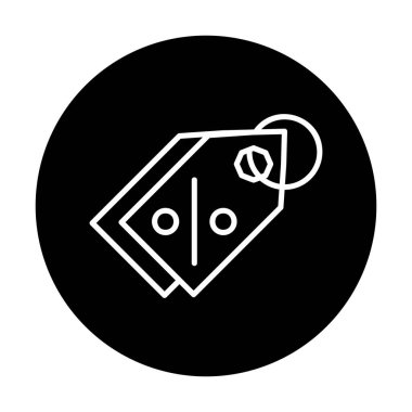 Etiket. Web simgesi basit illüstrasyon                