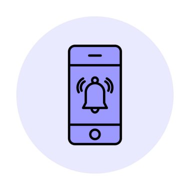 bildirim simgesi vektör illüstrasyonu. 