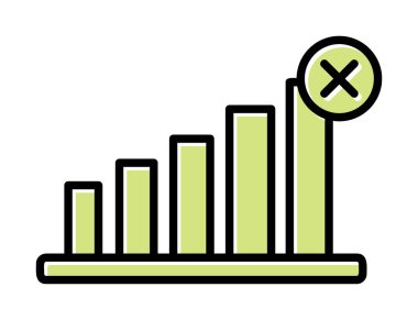 Sinyal ağ simgesi, vektör illüstrasyonu