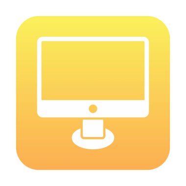 Ekran simgesi vektör illüstrasyonunu izle