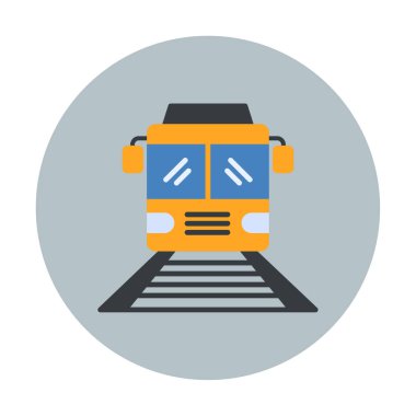 tren simgesi vektör illüstrasyonu 