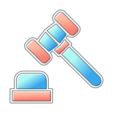 Yargıç Tokmak simgesi, satır biçimi 