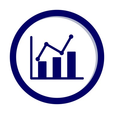 Grafik. Web simgesi basit illüstrasyon 