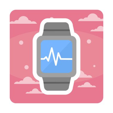 watch simge vektör çizim 