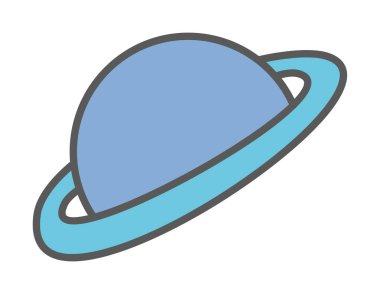 Gezegenler simgesi, vektör illüstrasyonu