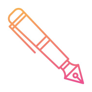 Dolma kalem simge vektör çizim