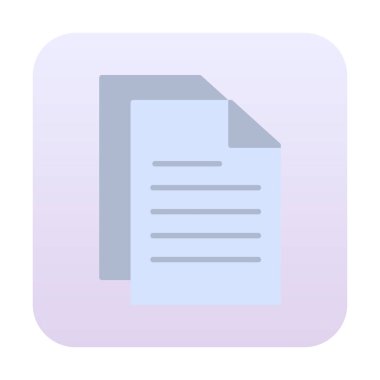 belge ikon vektör illüstrasyonu