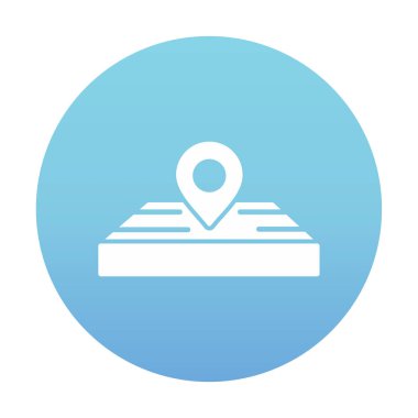 konum pin simgesi, vektör illüstrasyonu basit tasarım