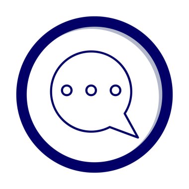 Konuş. Web simgesi basit illüstrasyon