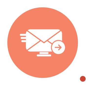 zarf, posta simgesi vektör illüstrasyonu